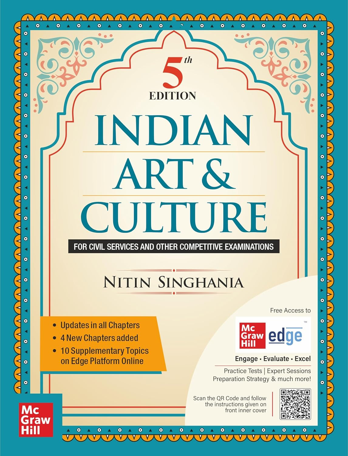 Indian Art and Culture (English) by Nitin Singhania (IAS) for UPSC CSE 2025 | 5th edition (latest) - Multicolour book | Civil Services Exam - Prelims, Mains and Interview | State PSCs exams/ PCS exams