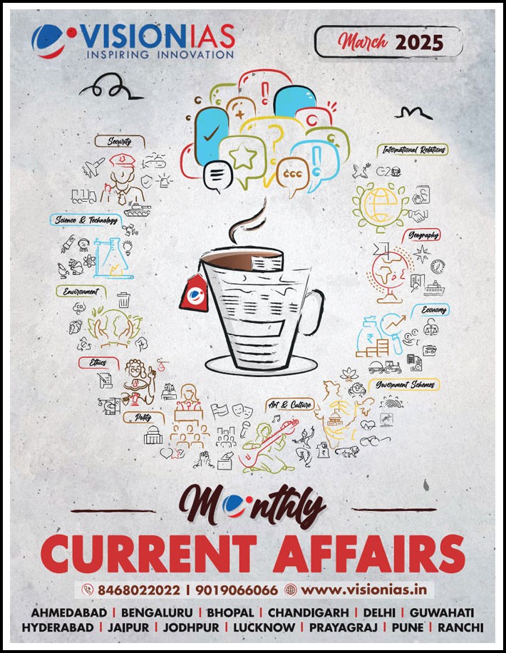 Vision Ias Monthly Magazine Current Affairs March 2025 English Medium