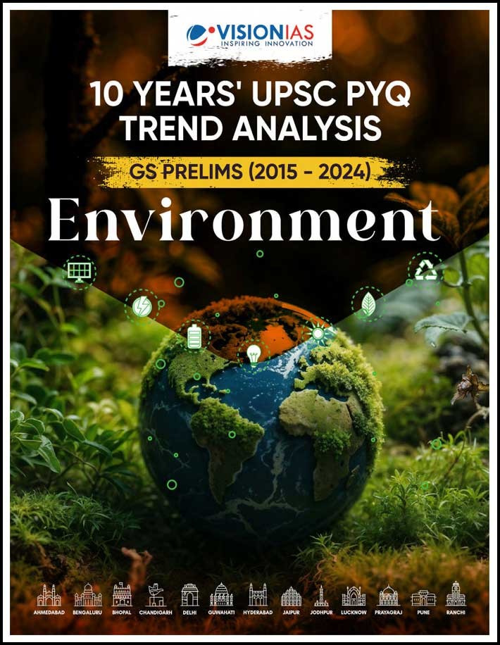 Vision Ias Environment 10 Years Upsc Previous Year Question (PYQ) Trend Analysis Gs Prelims 2015-2024 English Medium