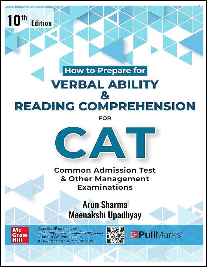 Mc Graw Hill Verbal Ability and Reading Comprehension For CAT By Arun Sharma-Meenakshi Upadhyay 10th Edition English Medium