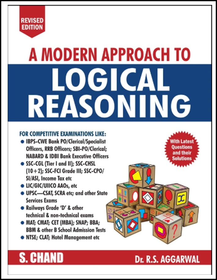 S Chand Logical Reasoning By Dr RS Aggarwal Revised Edition English Medium (Original Book)