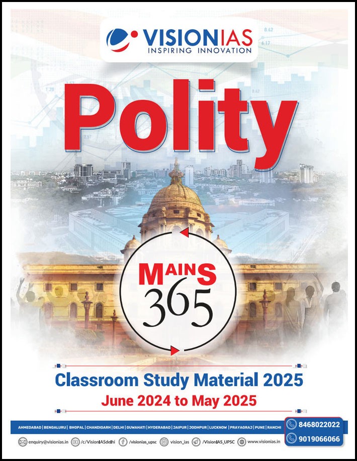 Vision Ias Mains 365 Polity and Governance June 2024 To May 2025 English Medium 2025