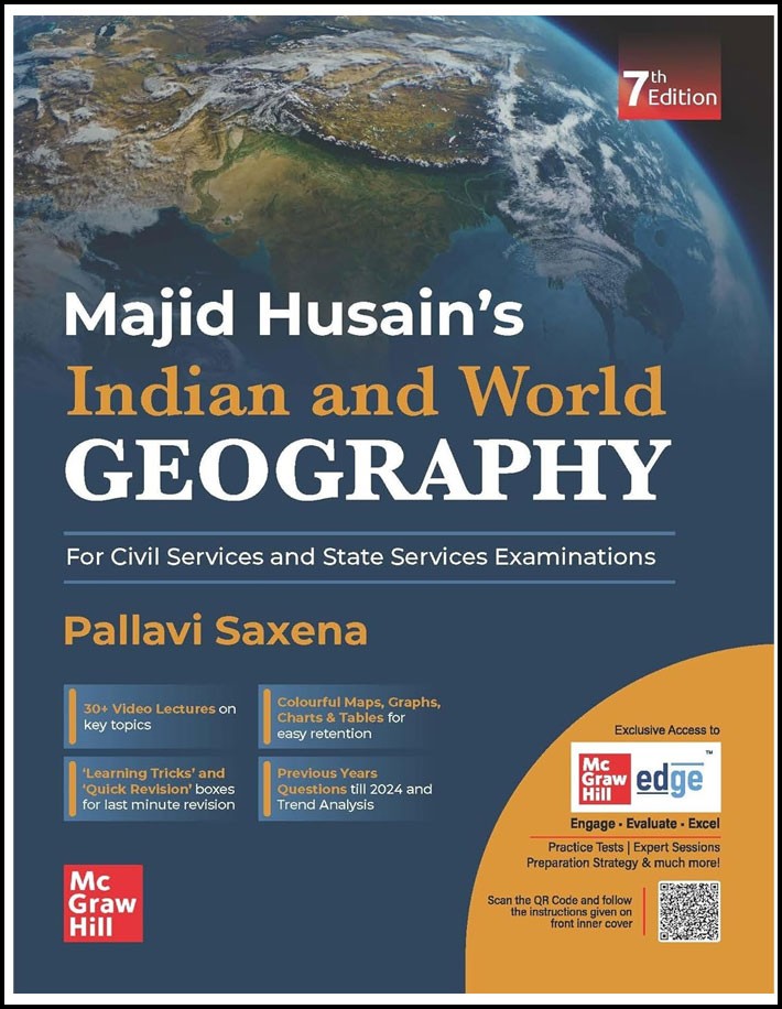 Mc Graw Hill Majid Husain Indian and World Geography By Pallavi Saxena 7th Edition English Medium