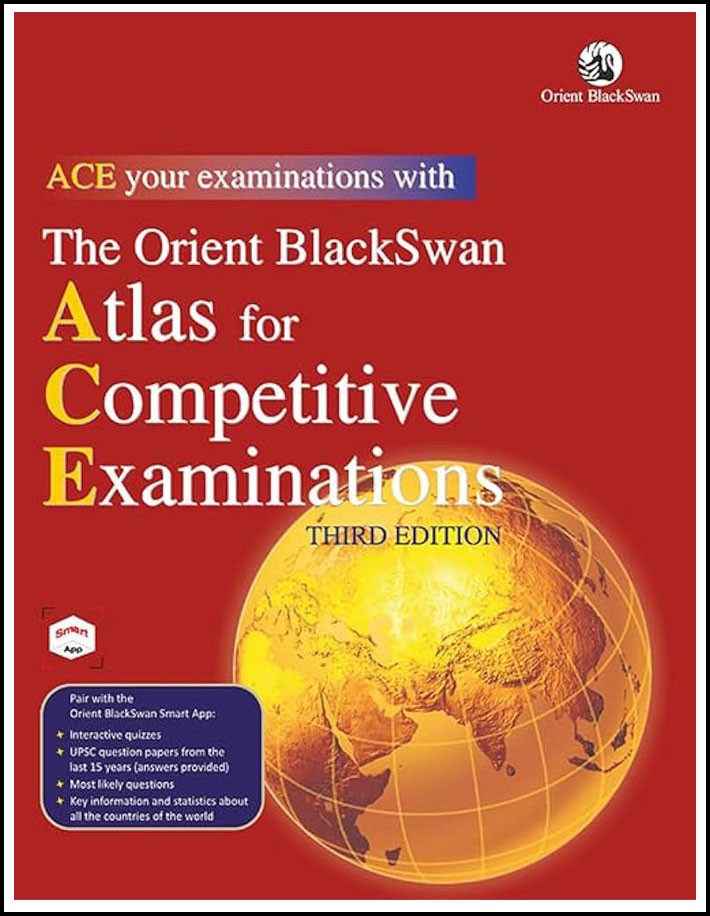The Orient Blackswan Atlas For Competitive Exams 3rd Edition 2025 English Medium (Original Book)