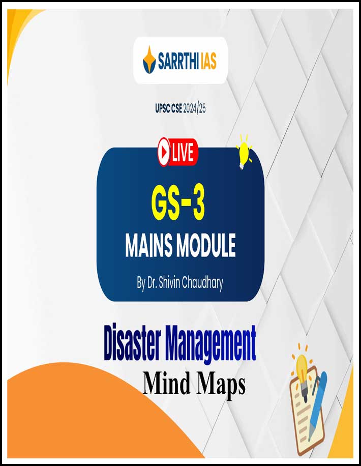 Sarrthi Ias Disaster Management By Dr Shivin Chaudhary GS-3 Mains Module Mind Map English Medium