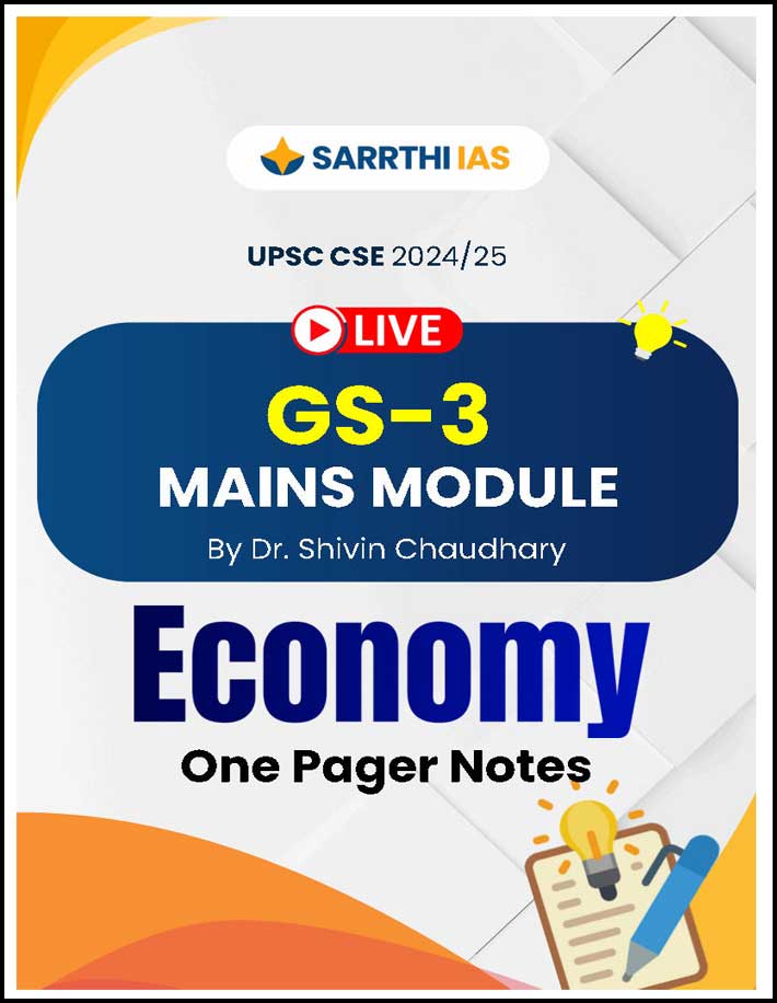 Sarrthi Ias Economy By Dr Shivin Chaudhary GS-3 Mains Module Mind Map English Medium