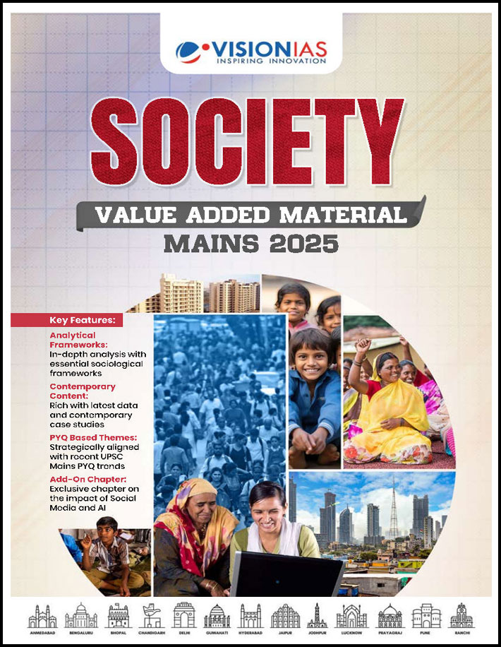 Vision Ias Society Value Added Material Mains 2025 English Medium