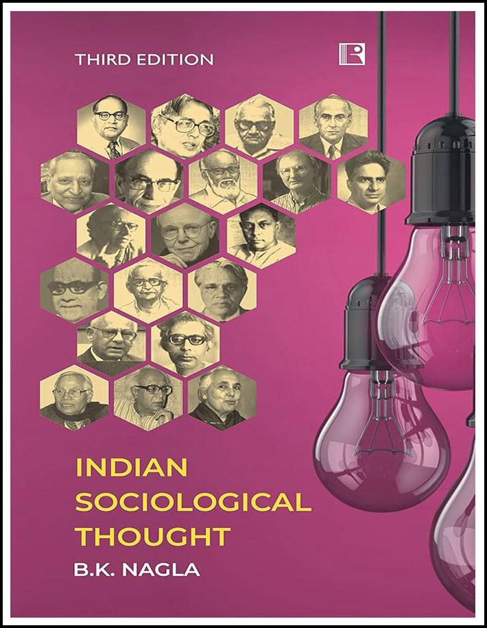 Indian Sociological Thought By BK Nagla 3rd Edition 2024 English Medium