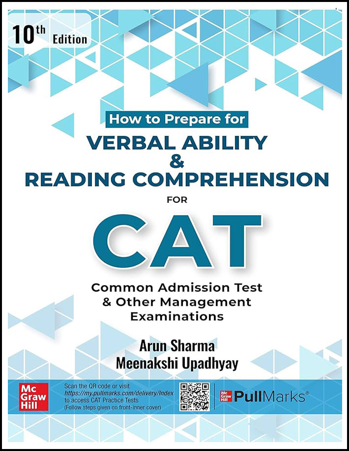 Mc Graw Hill Verbal Ability and Reading Comprehension For CAT By Arun Sharma-Meenakshi Upadhyay 10th Edition English Medium