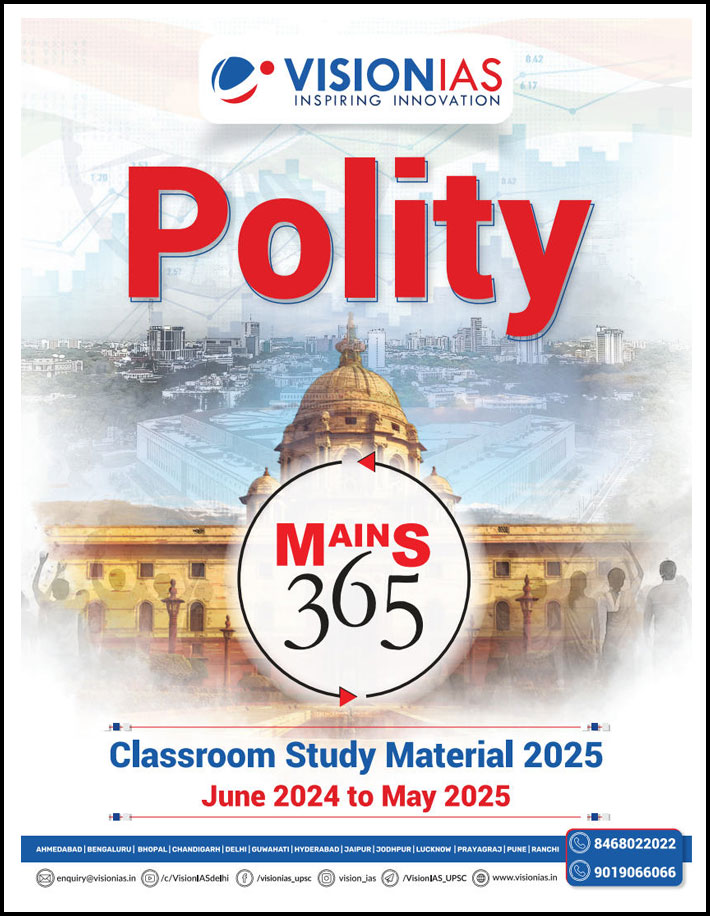 Vision Ias Mains 365 Polity and Governance June 2024 To May 2025 English Medium 2025