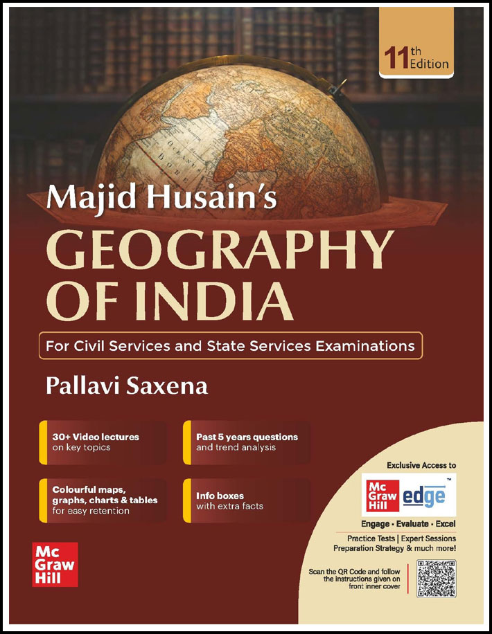 Mc Graw Hill Geography of India By Majid Husain 11th Edition English Medium (Original Book)
