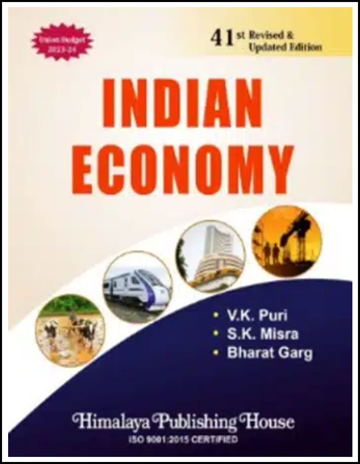Indian Economy By VK Puri, SK Misra and Bharat Garg 41st Revised & Updated Edition English Medium