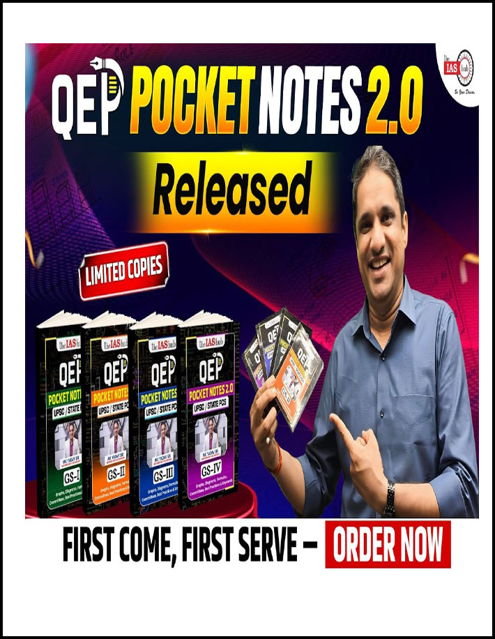 The Ias Hub Mk Yadav Sir’ QEP Pocket Printed Notes 4 BOOK LET English Medium 2025