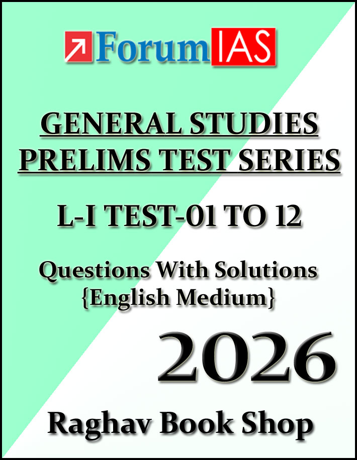 Forum Ias General Studies Prelims Test Series Level-I Test-01 To 12 English Medium