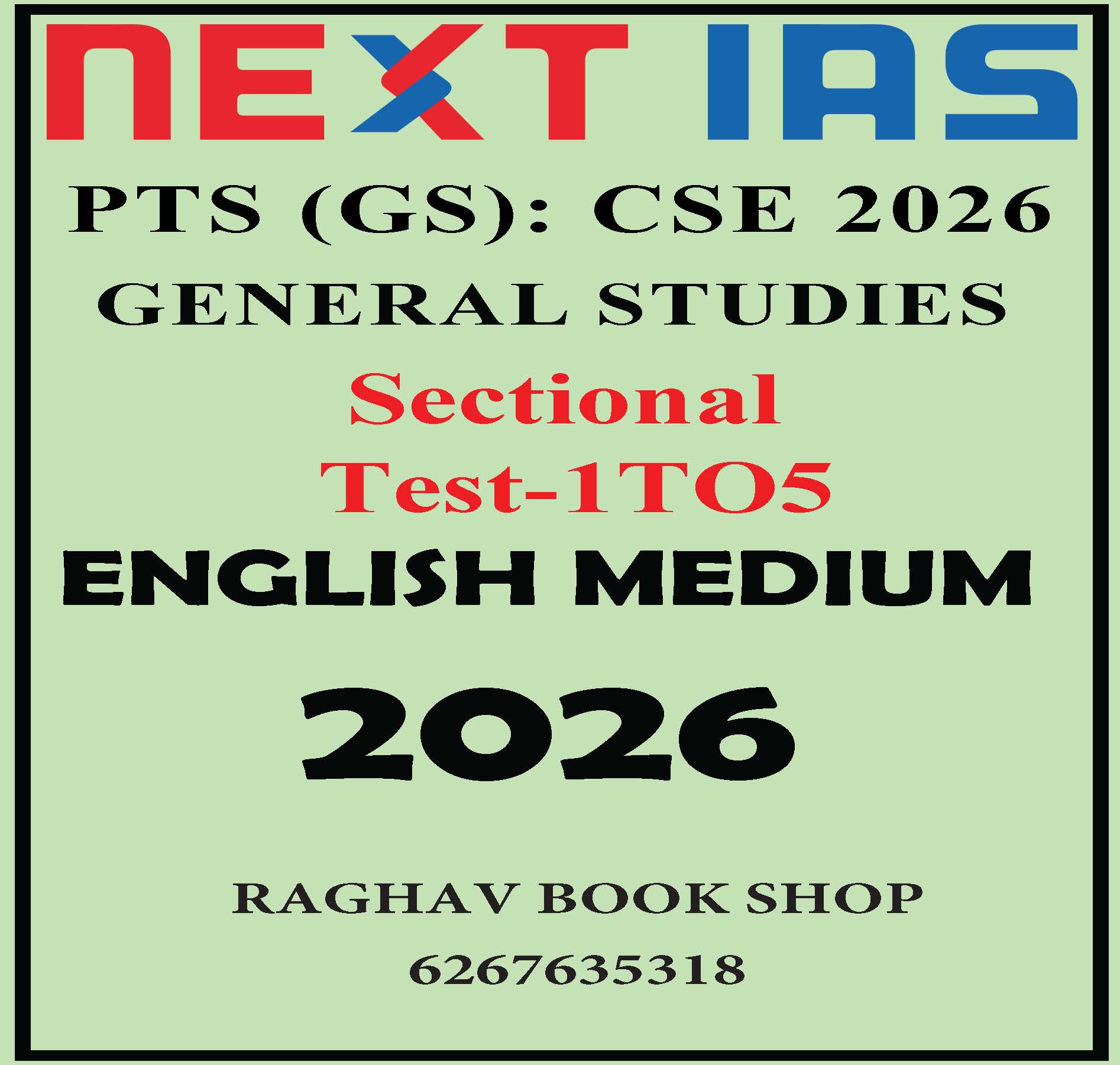 next ias test series prelims 2026 1 to 5 english medium