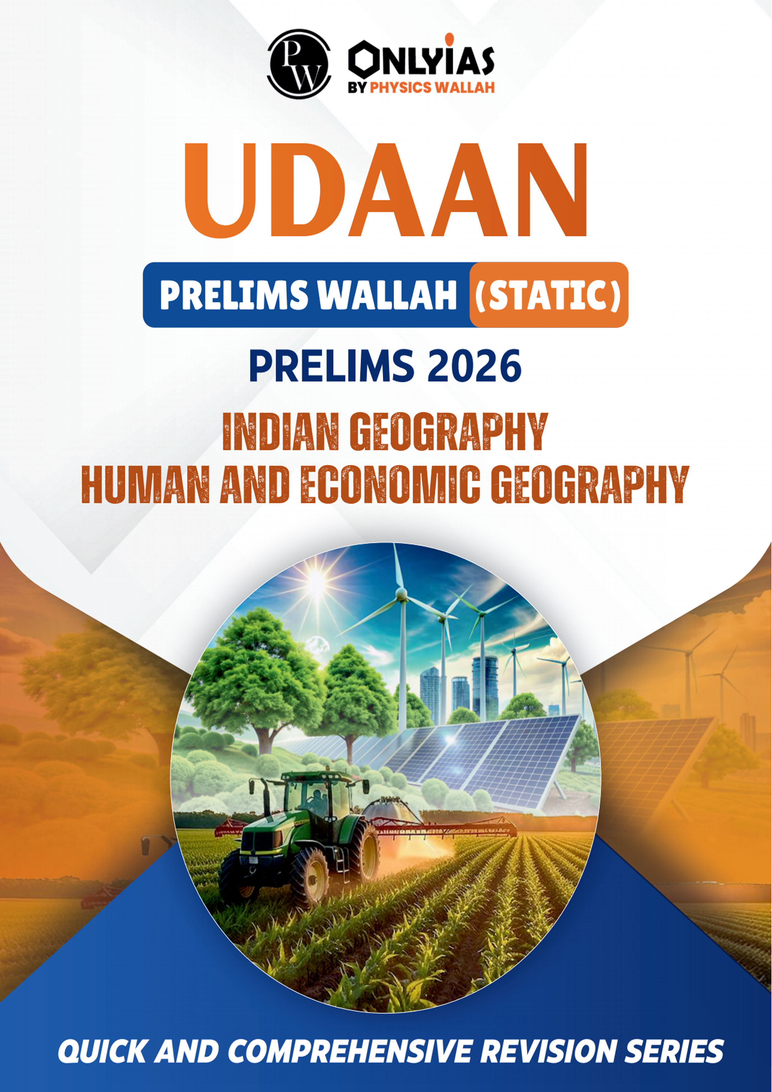 Only Ias {Udaan Prelims } Current Affair  {Indian Geography, Human & Economic Geography} 2026 English Medium
