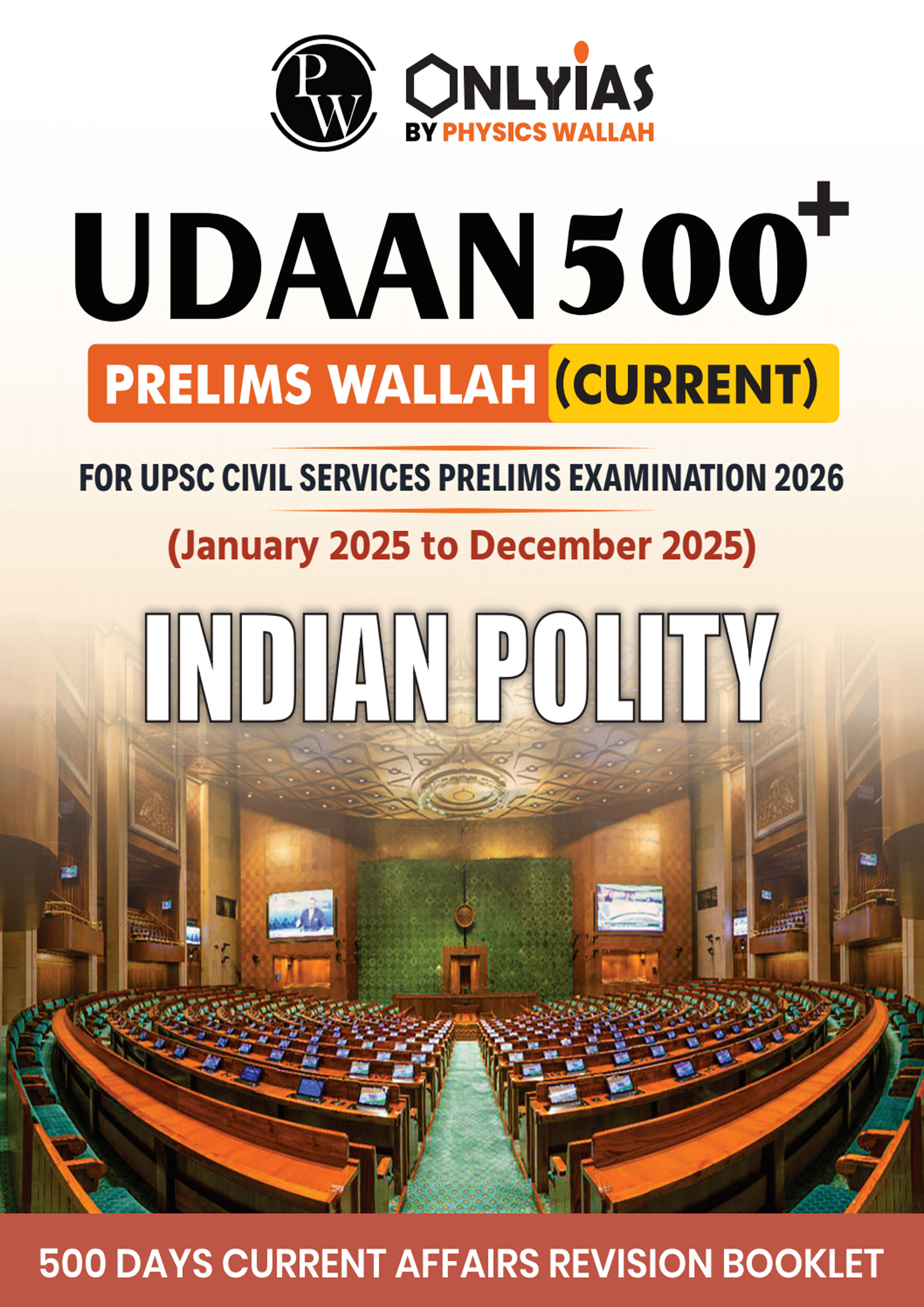 Only Ias {Udaan 500+ } Current Affair  { Indian Polity } 2026 English Medium