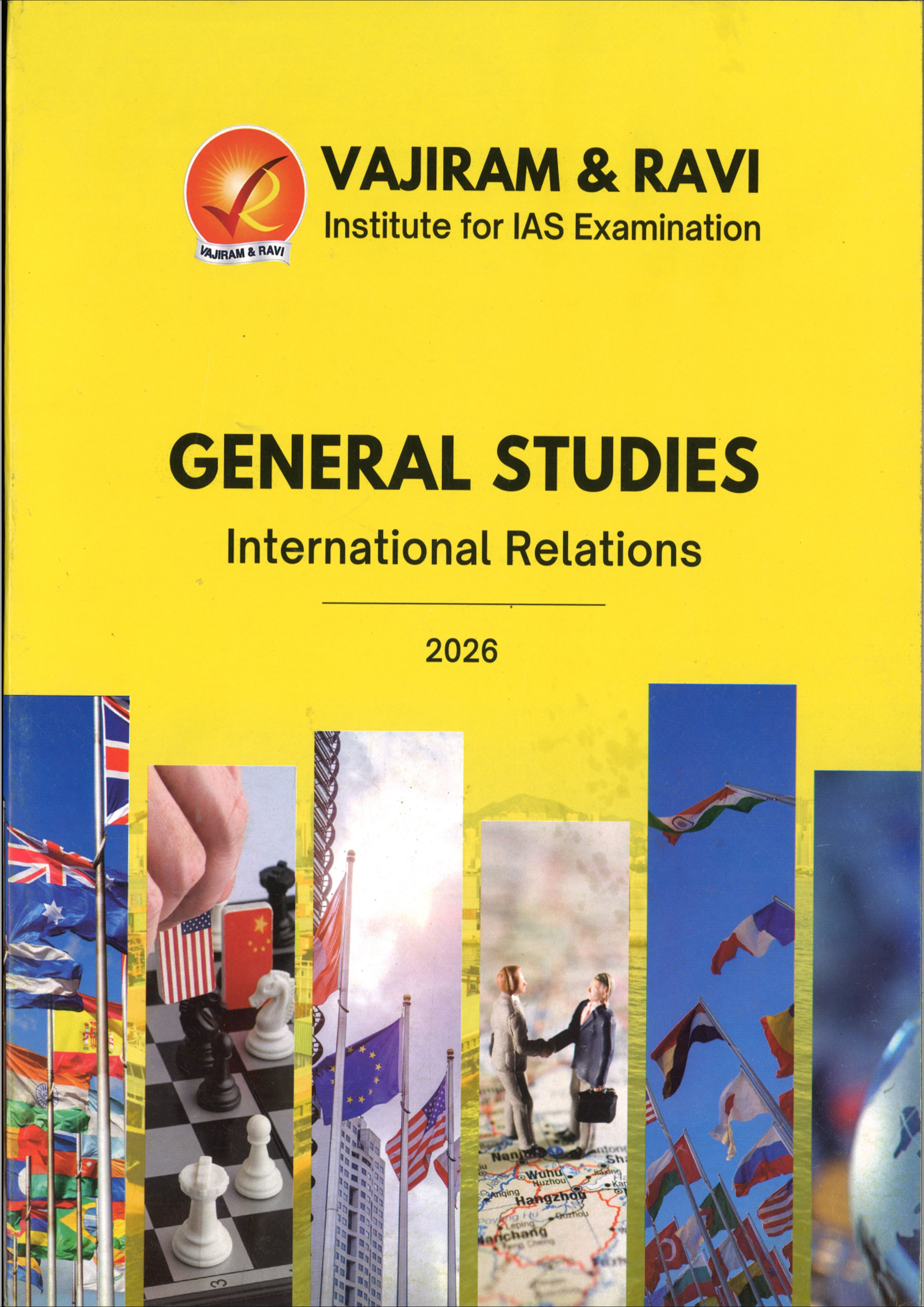 Vajiram & Ravi General Studies Yellow Book International Relations Black and White Printed Notes English Medium 2026