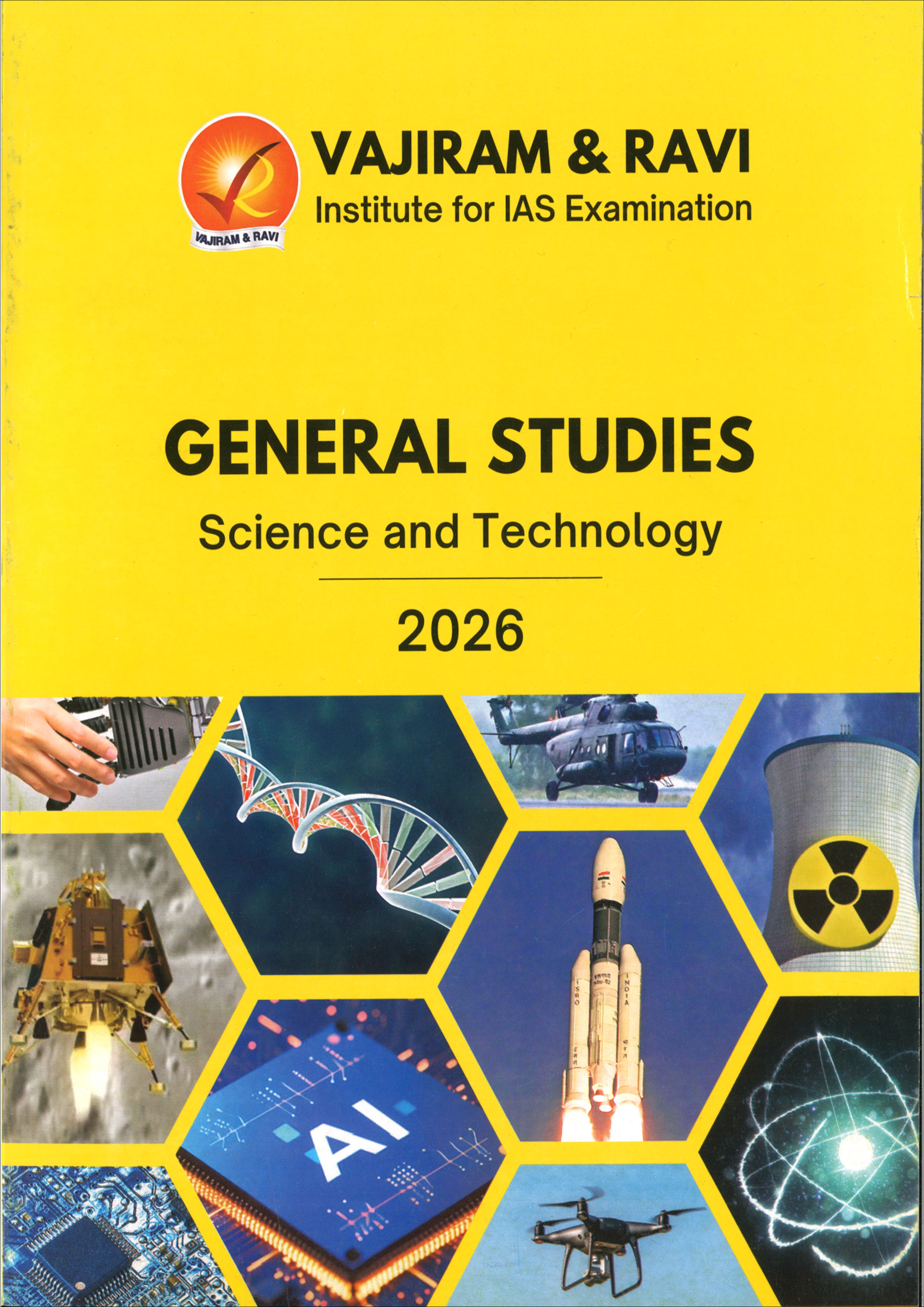 Vajiram & Ravi General Studies Yellow Book Science and Technology Black and White Printed Notes English Medium 2026