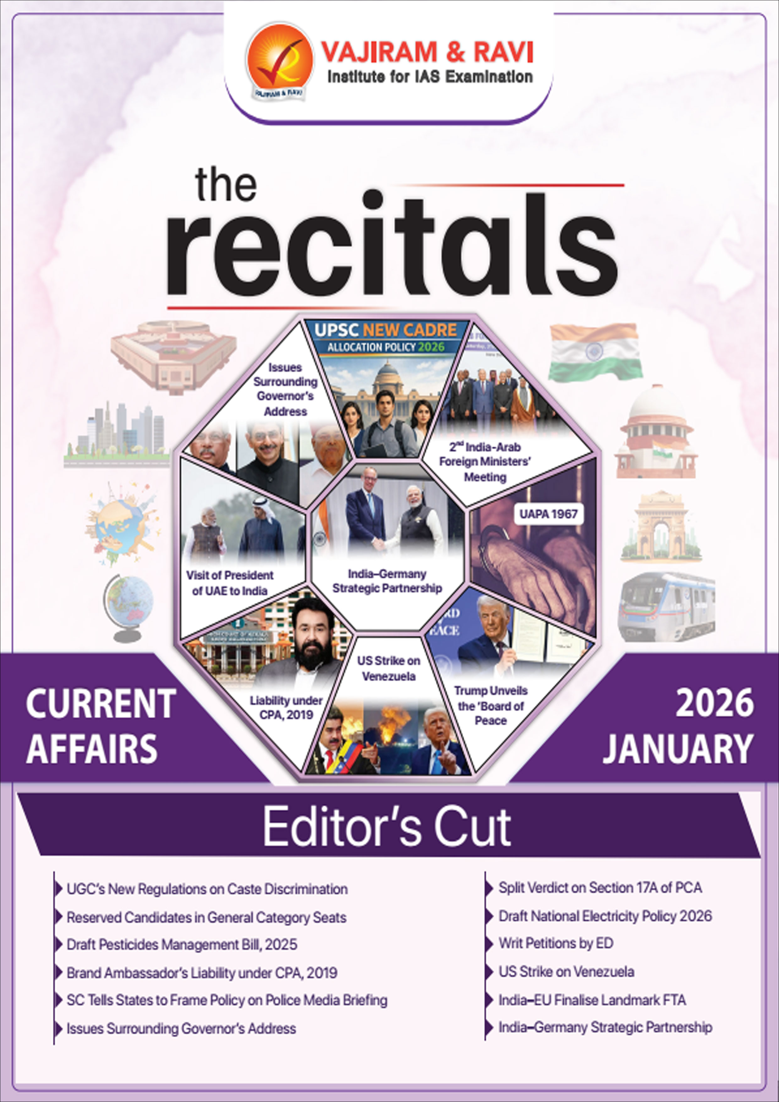 Vajiram and Ravi the Recitals Monthly Current Affairs January 2026 English Medium