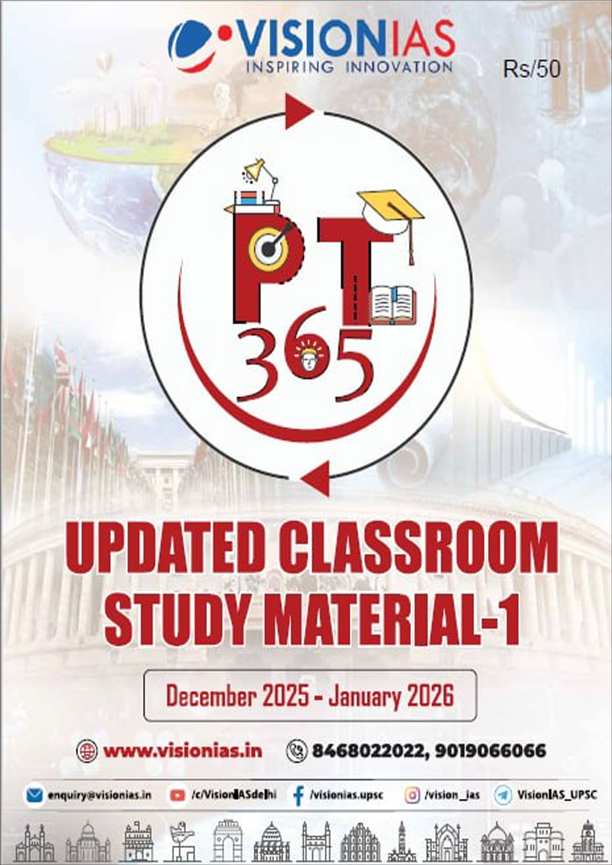 Vision Ias {PT 365 } Current Affair {UPDATED PART - 1 } 2026 English Medium