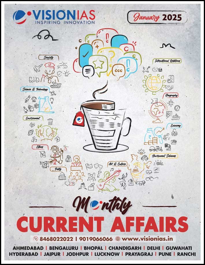 Vision Ias Monthly Magazine Current Affairs January 2025 English Medium