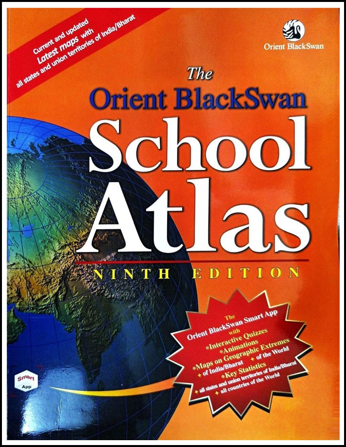 The Orient Blackswan School Atlas 9th Edition English Medium (Original Book)