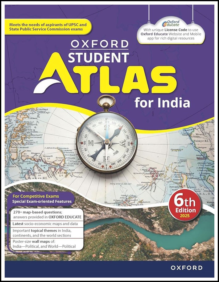 Oxford Student Atlas For India 6th Edition English Medium (Original Book)