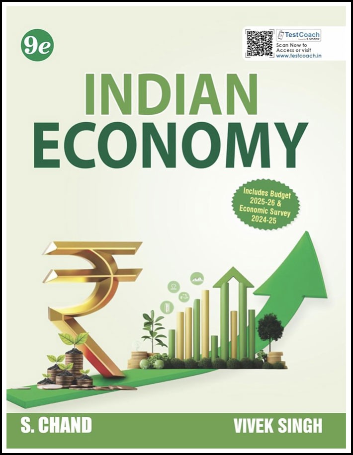 S Chand Indian Economy By Vivek Singh 9th Edition English Medium (Original Book)