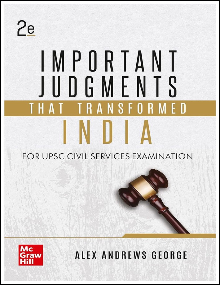 Mc Graw Hill Important Judgements By Alex Andrews George 2nd Edition English Medium