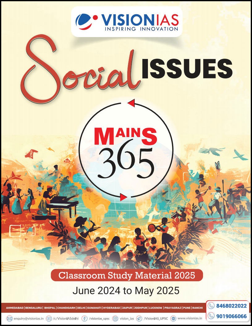 Vision Ias Social Issues June 2024 To May 2025 Mains 365 English Medium 2025